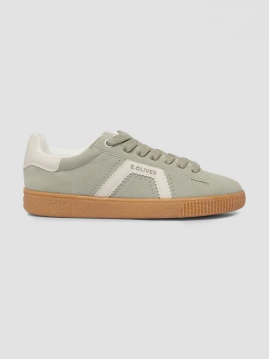 Foto van product Sneakers met bicolour look s.Oliver olijfgroen