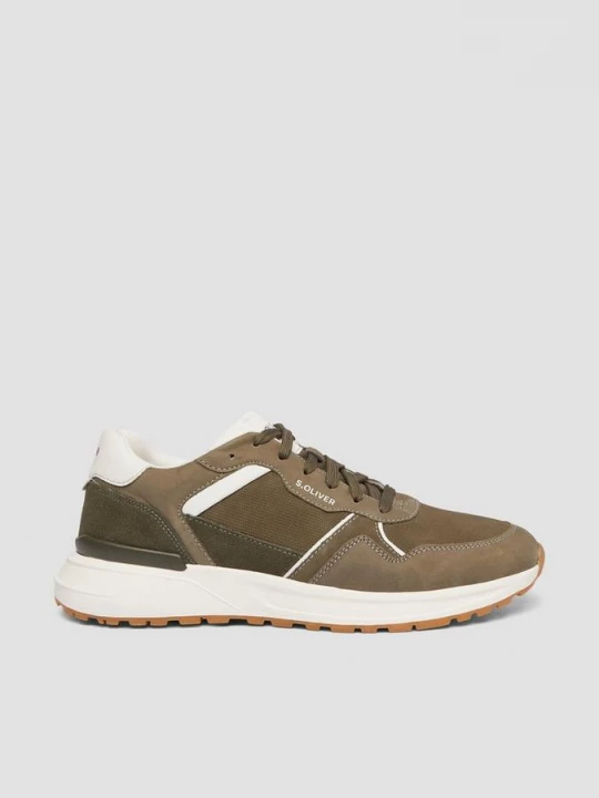 Foto van product Sneakers met contrastdetails s.Oliver olijfgroen