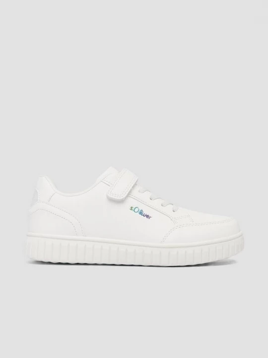 Foto van product Sneakers met klittenbanddetail s.Oliver wit
