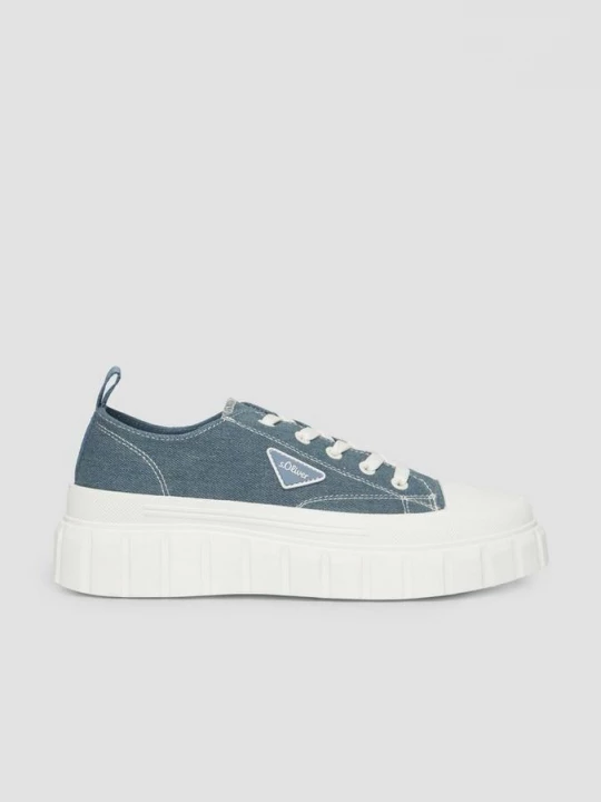 Foto van product Sneakers met plateauzolen s.Oliver groen
