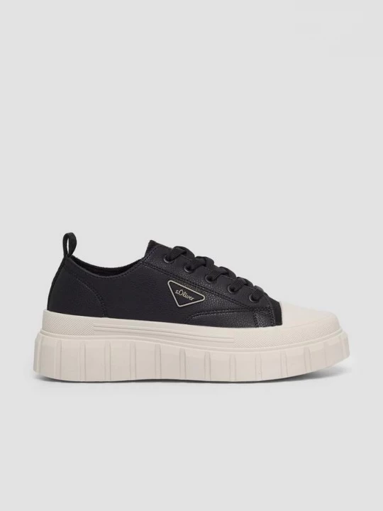 Foto van product Sneakers met plateauzool s.Oliver zwart