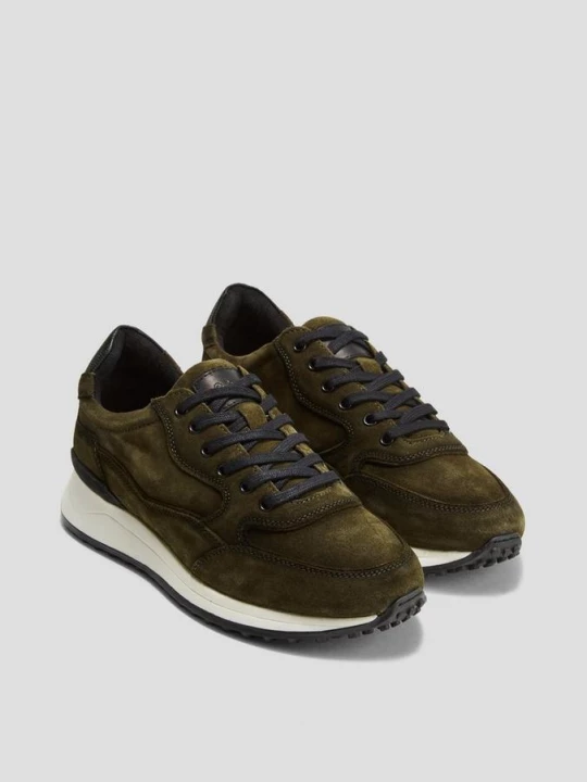 Foto van product Sneakers van imitatiesuède s.Oliver olijfgroen