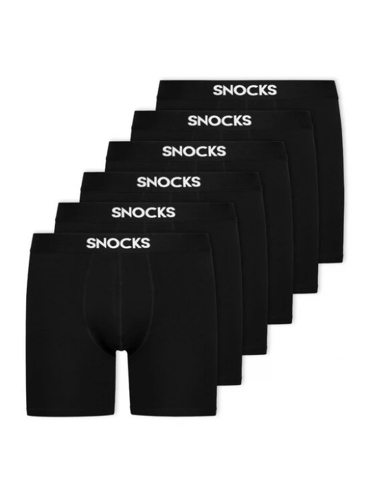 Foto van product SNOCKS Boxershorts zwart / wit