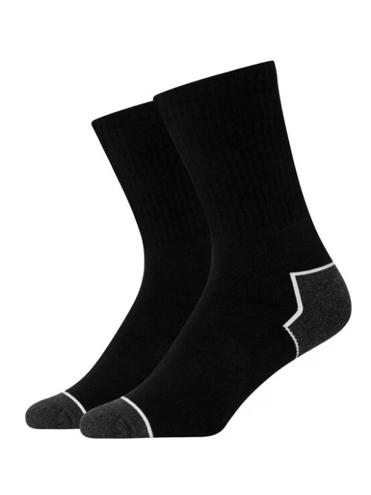 Foto van product SNOCKS Sokken donkergrijs / zwart / wit