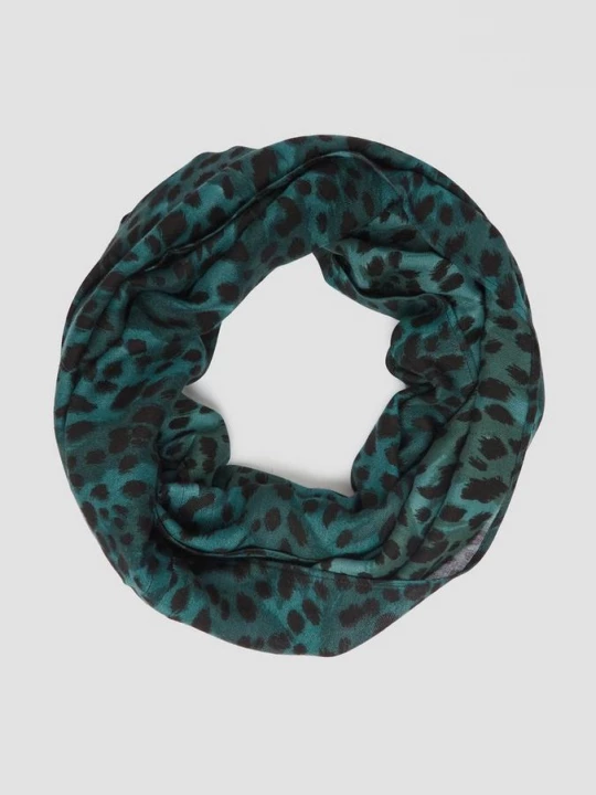 Foto van product Snood met leoprint s.Oliver petrol