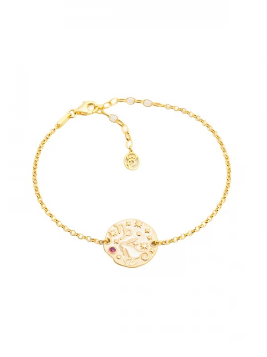 Foto van product So Chic Armband goud / donkerroze