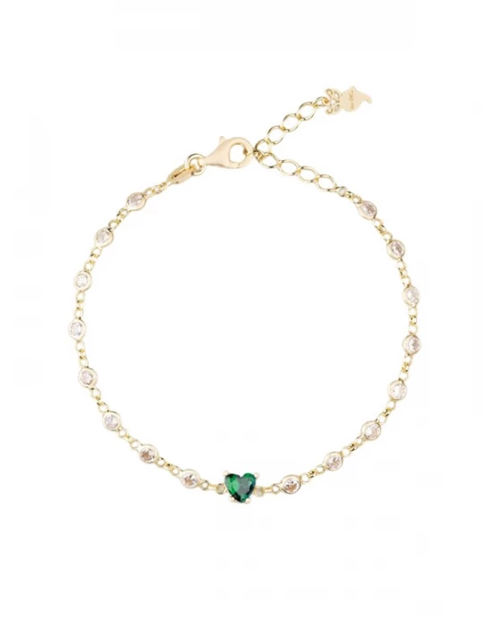 Foto van product So Chic Armband goud / smaragd