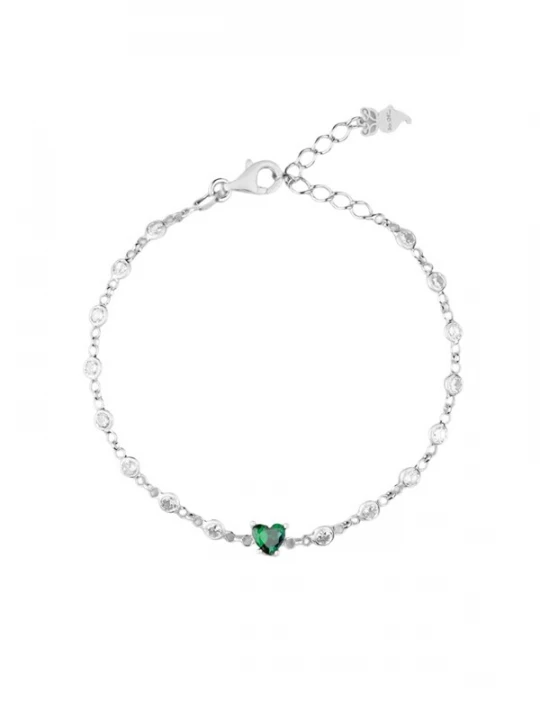 Foto van product So Chic Armband smaragd / zilver