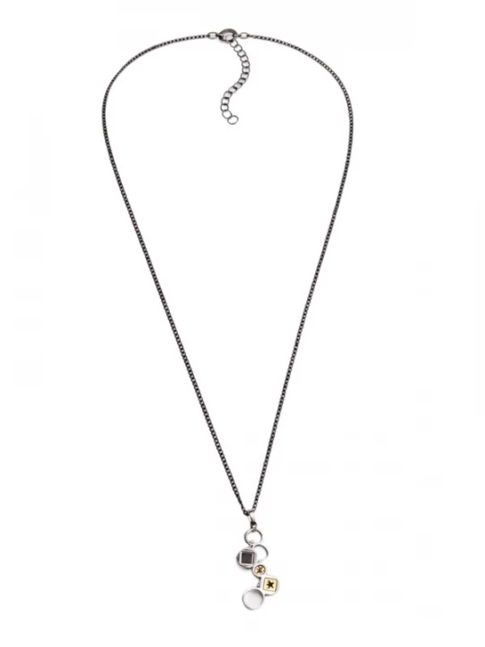 Foto van product So Chic Ketting geel / zwart / zilver