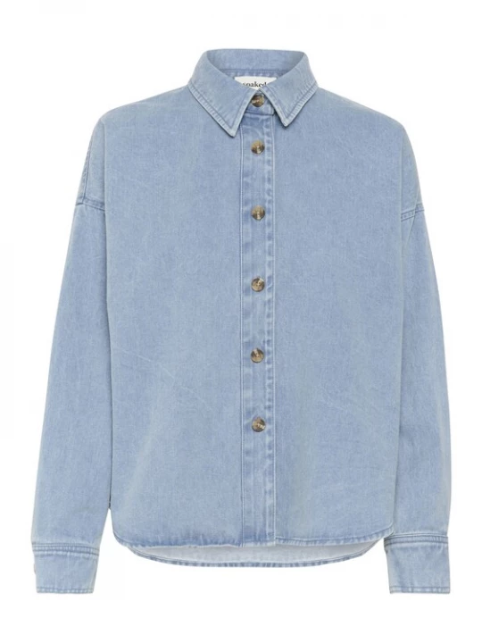 Foto van product SOAKED IN LUXURY Blouse 'Annabeth' blauw denim