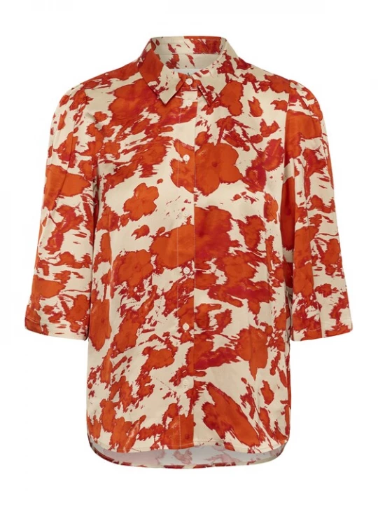 Foto van product SOAKED IN LUXURY Blouse beige / oranje