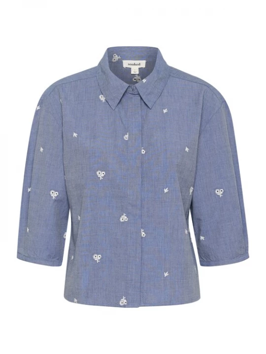 Foto van product SOAKED IN LUXURY Blouse 'Elly' marine / wit
