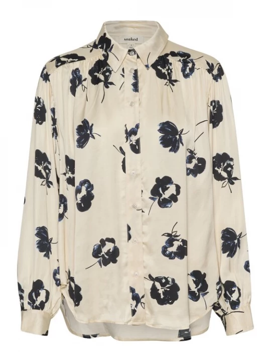 Foto van product SOAKED IN LUXURY Blouse 'Erwina Ebba' ecru / zwart