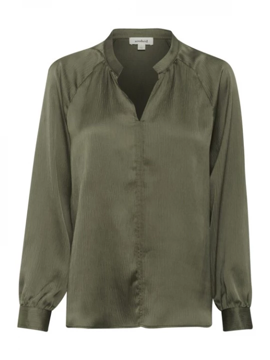 Foto van product SOAKED IN LUXURY Blouse 'Ioana' donkergroen