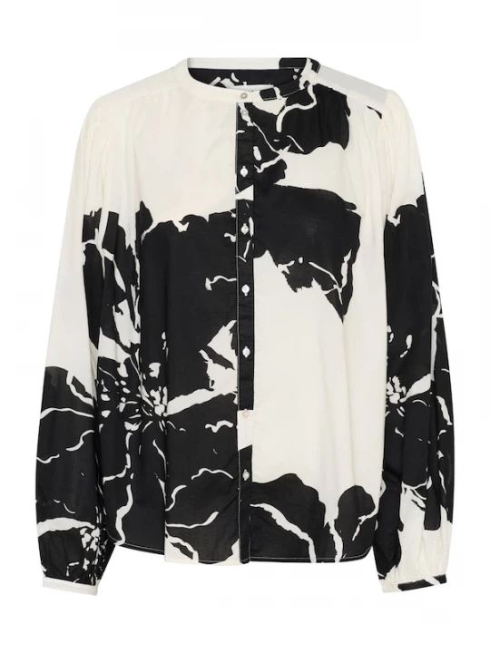Foto van product SOAKED IN LUXURY Blouse 'Joanne' zwart / wit
