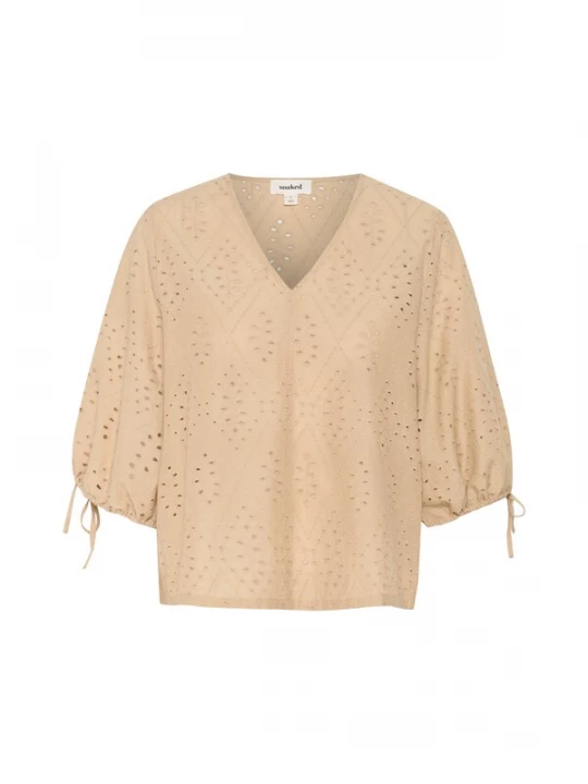 Foto van product SOAKED IN LUXURY Blouse 'Joella' beige