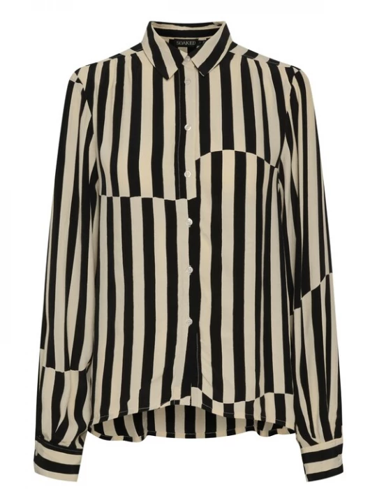 Foto van product SOAKED IN LUXURY Blouse 'Molly' lichtbeige / zwart