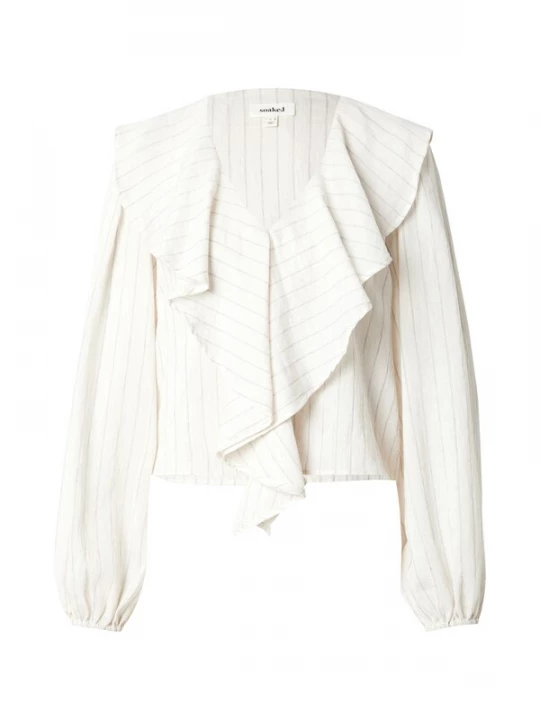 Foto van product SOAKED IN LUXURY Blouse 'Roya' antraciet / wit