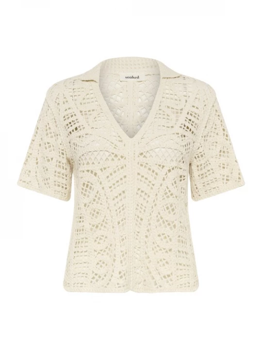 Foto van product SOAKED IN LUXURY Blouse 'SLAnamy' eierschaal