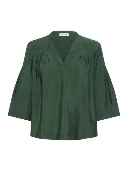 Foto van product SOAKED IN LUXURY Blouse 'SLEneya' donkergroen