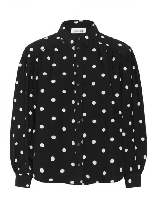 Foto van product SOAKED IN LUXURY Blouse 'SLIdola Ebba' zwart / wit