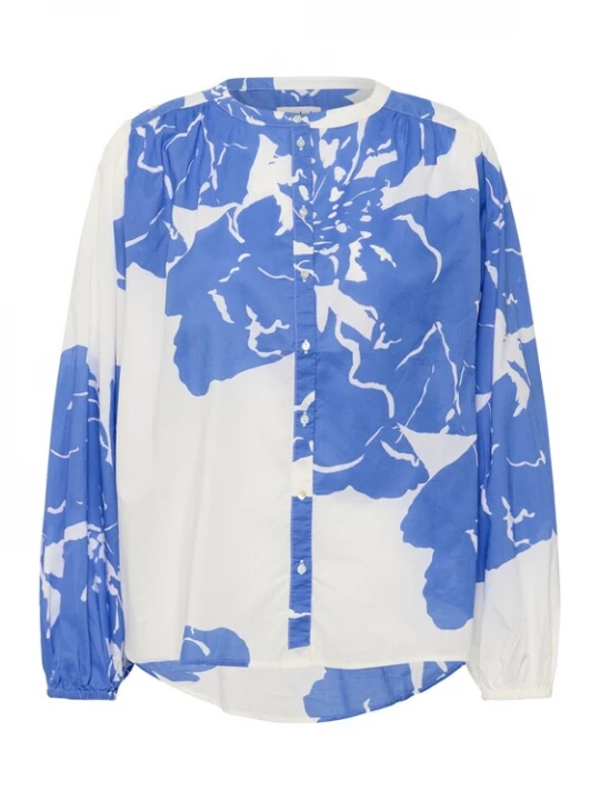 Foto van product SOAKED IN LUXURY Blouse 'SLJoanne' blauw / wit