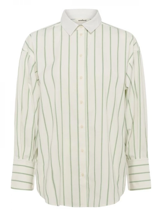 Foto van product SOAKED IN LUXURY Blouse 'SLNoelle' groen / wit