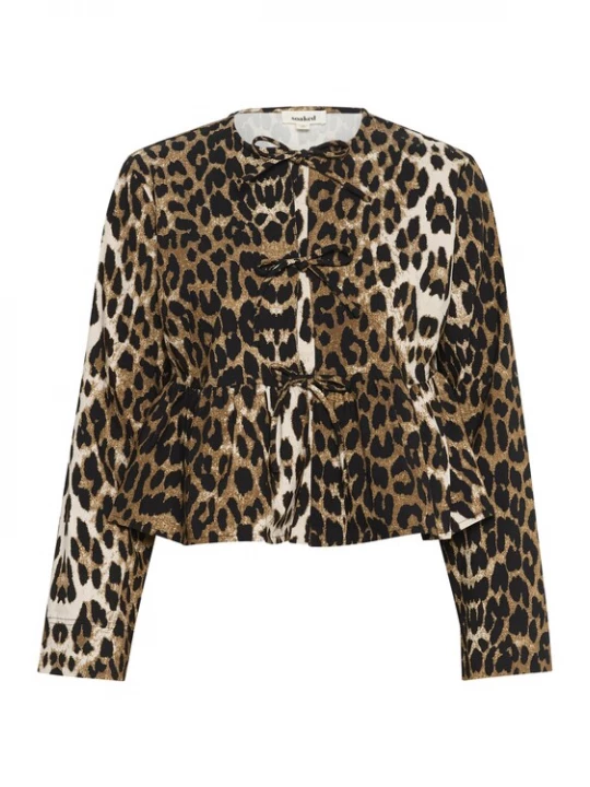 Foto van product SOAKED IN LUXURY Blouse 'SLXala' beige / bruin / zwart