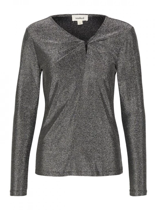 Foto van product SOAKED IN LUXURY Blouse zilvergrijs