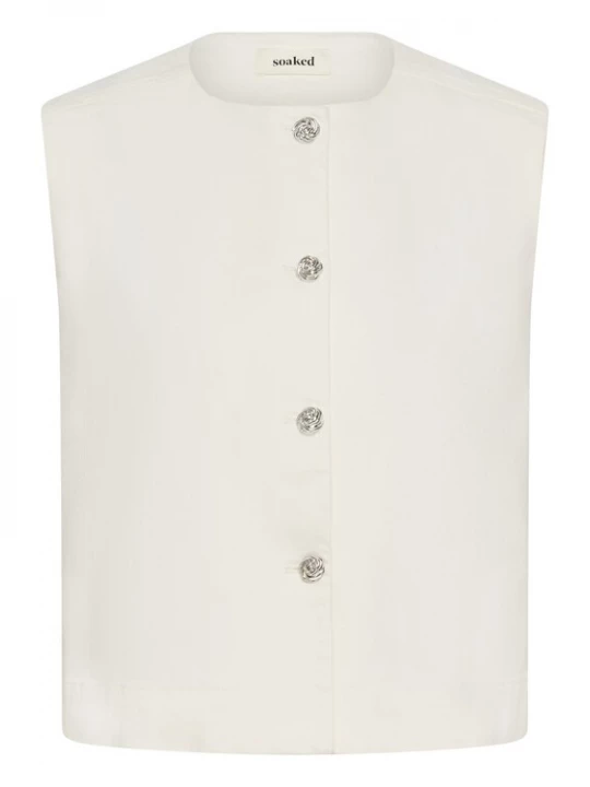 Foto van product SOAKED IN LUXURY Bodywarmer 'SLRina' offwhite