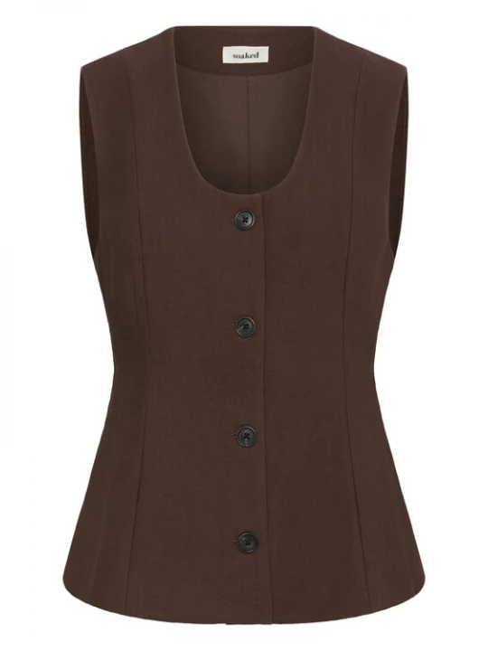Foto van product SOAKED IN LUXURY Bodywarmer 'SLSemiki' bruin