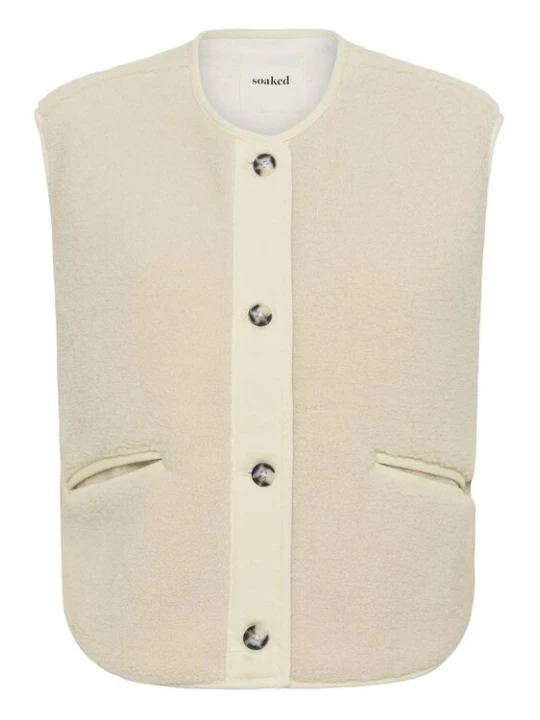 Foto van product SOAKED IN LUXURY Bodywarmer 'SLThalassa' lichtbeige
