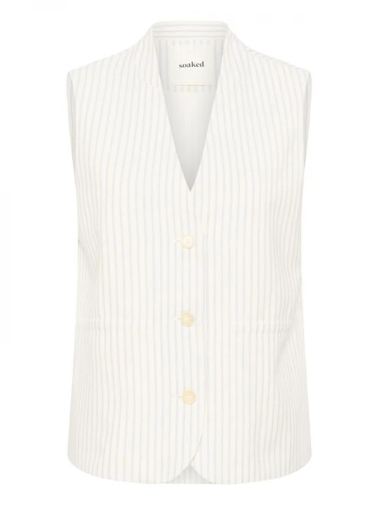Foto van product SOAKED IN LUXURY Bodywarmer wit