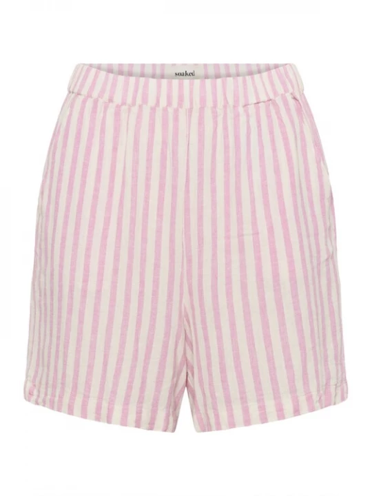 Foto van product SOAKED IN LUXURY Broek rosa / wit