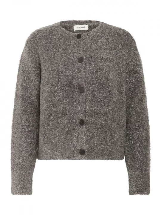Foto van product SOAKED IN LUXURY Gebreid vest 'Babbette ' donkergrijs