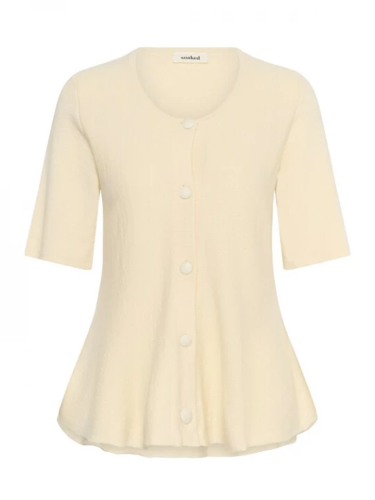 Foto van product SOAKED IN LUXURY Gebreid vest ecru