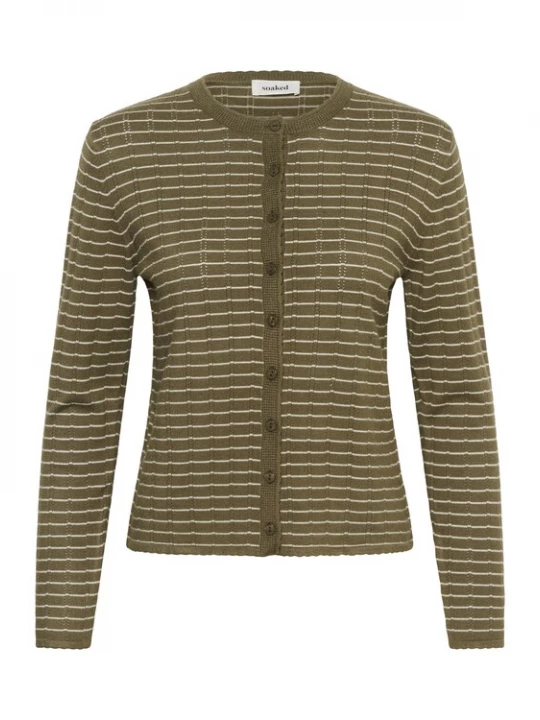 Foto van product SOAKED IN LUXURY Gebreid vest groen