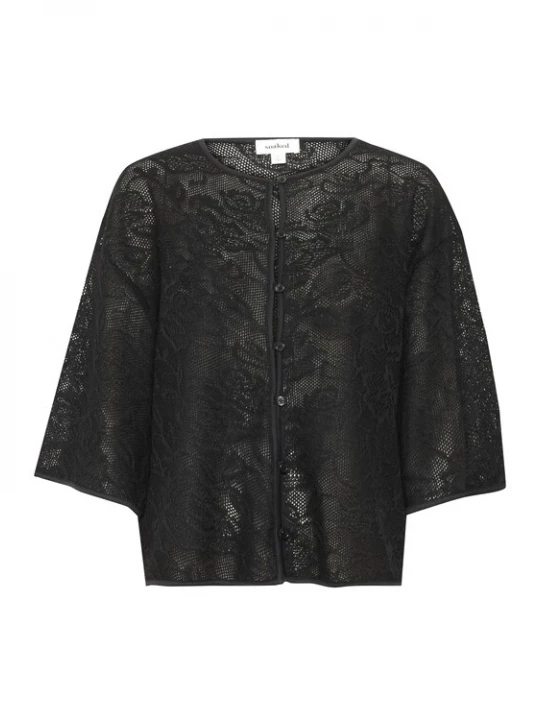 Foto van product SOAKED IN LUXURY Gebreid vest 'Lupina' zwart