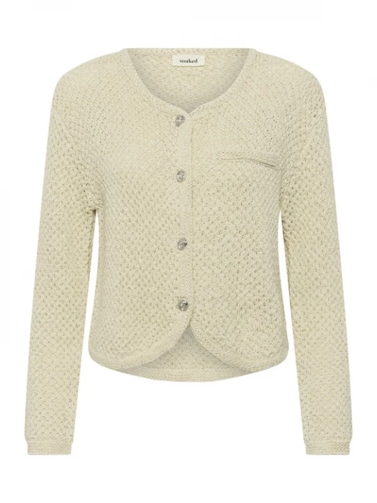 Foto van product SOAKED IN LUXURY Gebreid vest 'SLDiaz' ecru