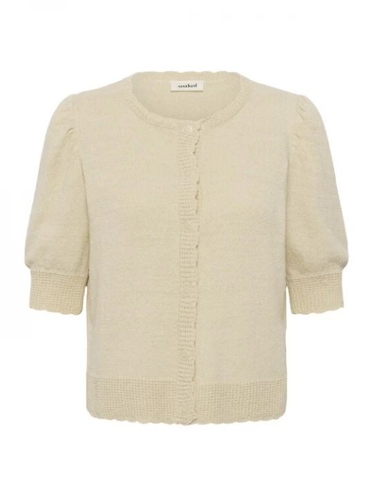 Foto van product SOAKED IN LUXURY Gebreid vest 'SLFlores' ecru
