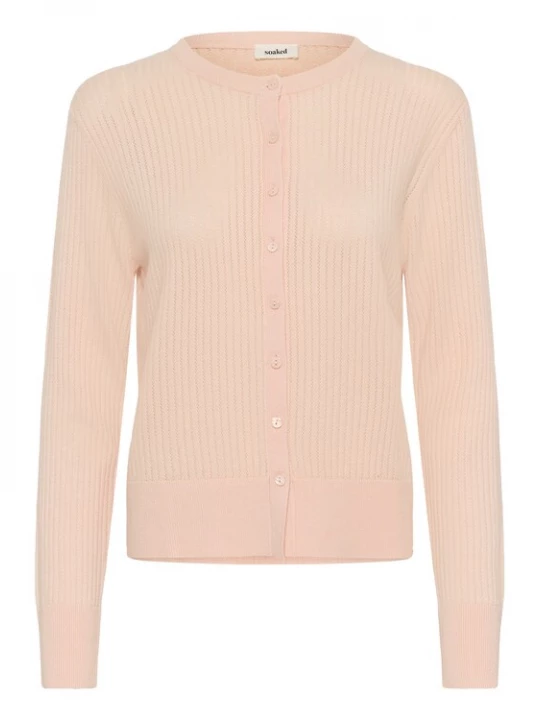 Foto van product SOAKED IN LUXURY Gebreid vest 'SLSpina' perzik