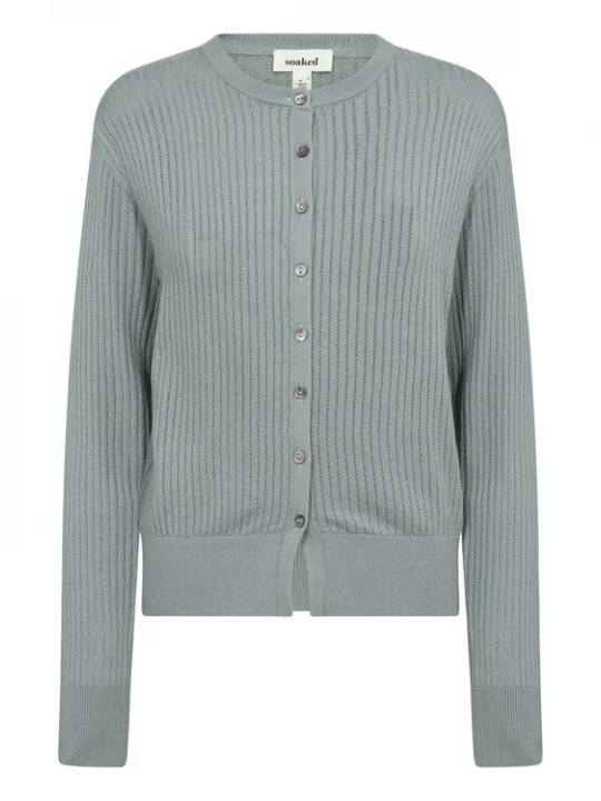 Foto van product SOAKED IN LUXURY Gebreid vest smoky blue