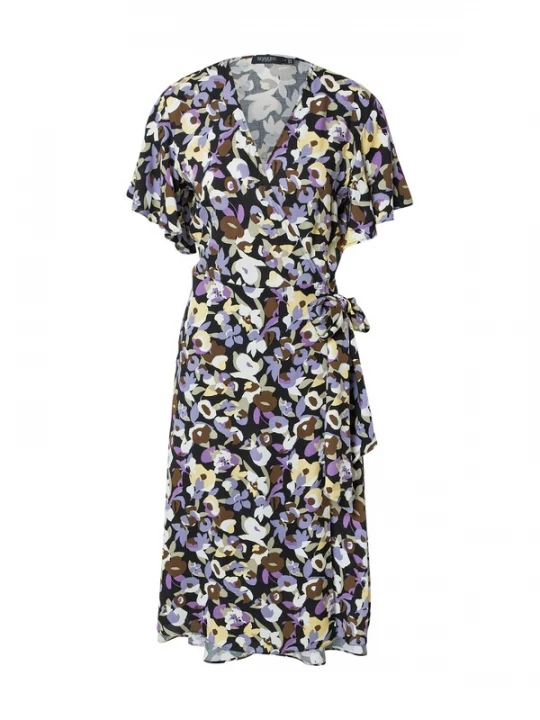 Foto van product SOAKED IN LUXURY Jurk 'Cindra' bruin / lila / zwart / wit
