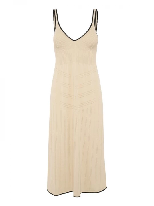 Foto van product SOAKED IN LUXURY Jurk 'Juliane' sand / zwart