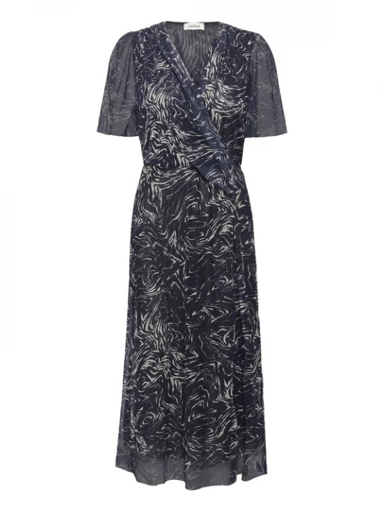 Foto van product SOAKED IN LUXURY Jurk 'SLAvetta' navy / wit