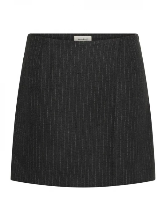 Foto van product SOAKED IN LUXURY Rok 'SLMalodi' antraciet / offwhite