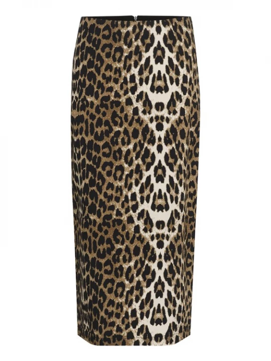 Foto van product SOAKED IN LUXURY Rok 'Xala' beige / bruin / zwart