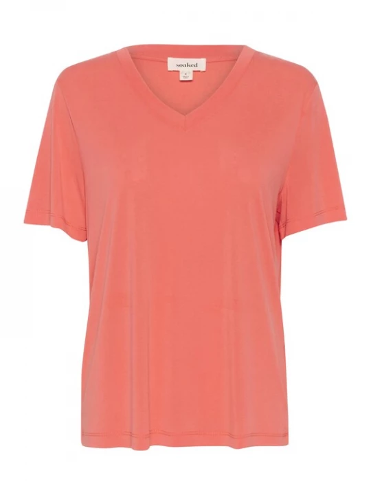 Foto van product SOAKED IN LUXURY Shirt 'Columbine' koraal