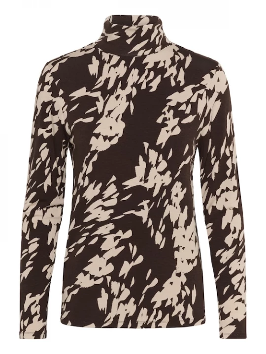 Foto van product SOAKED IN LUXURY Shirt 'Hanadi' mokka / zwart