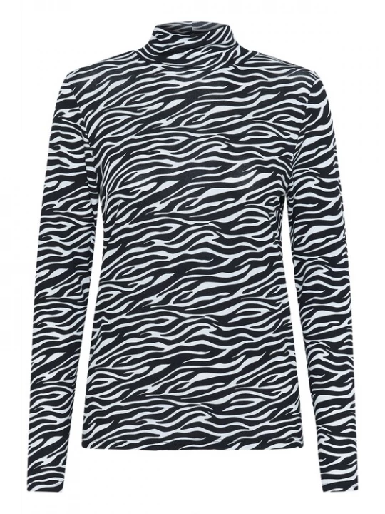 Foto van product SOAKED IN LUXURY Shirt 'Hanadi' zwart / wit